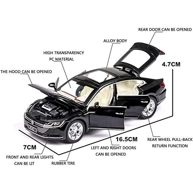  تصویر کالای ماشین بازی چه ژی مدل فولکس VOLKSWAGEN CC ارایه شده در فروشگاه اینترنتی آیدین توی.https://aidintoy.com/ 