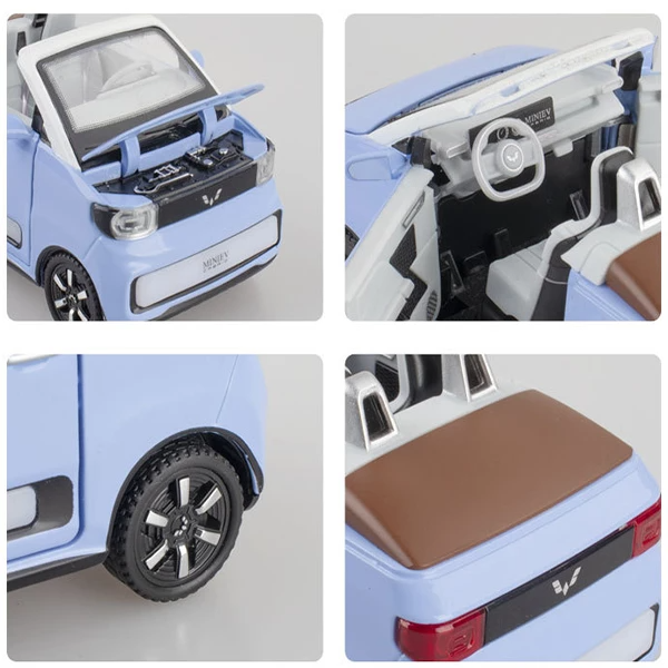  تصویر محصول ماشین بازی مدل WuLing MINI EV Cabrio Convertible کد 32071A ارایه شده در سایت https://aidintoy.com/ 