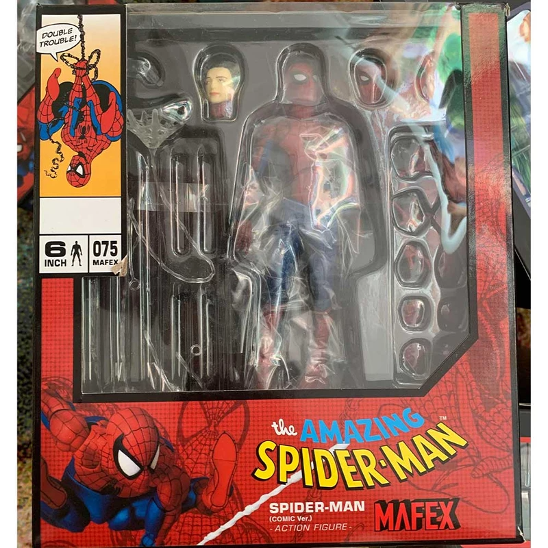  تصویر محصول اکشن فیگور مافکس مدل اسپایدرمن طرح Spiderman کد 047 ارایه شده در سایت https://aidintoy.com/ 