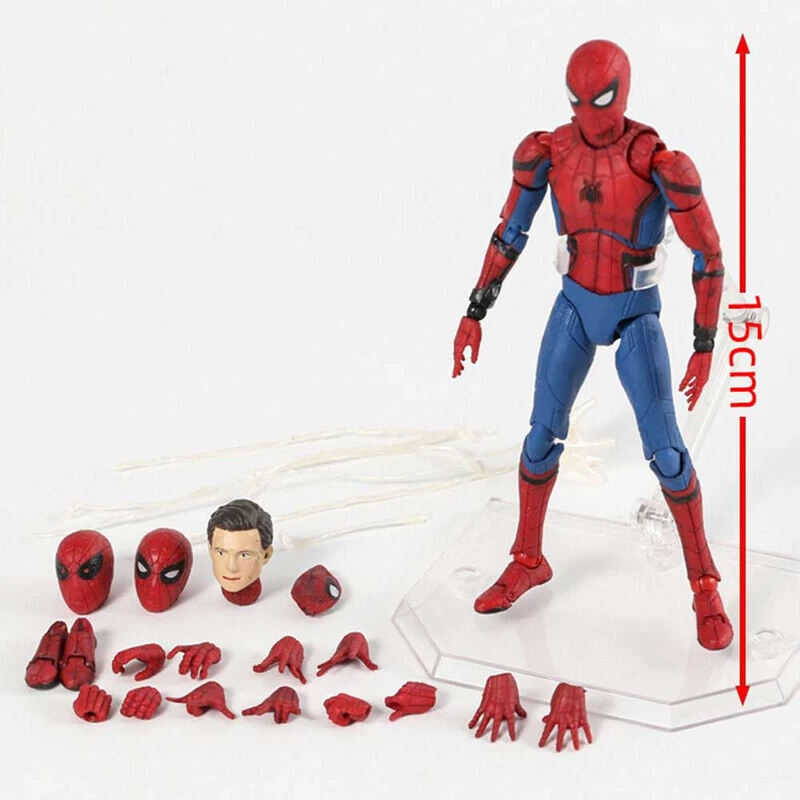  تصویر محصول اکشن فیگور مافکس مدل اسپایدرمن طرح Spiderman کد 047 ارایه شده در سایت https://aidintoy.com/ 