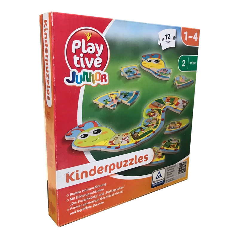  تصویر محصول پازل آموزشی پلی تایو مدل هزار پا طرح Kinder puzzles ارایه شده در سایت https://aidintoy.com/ 