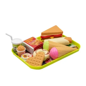 ست اسباب بازی فست فود مدل Happy Burger Shop کد 120-986 مجموعه 11 عددی