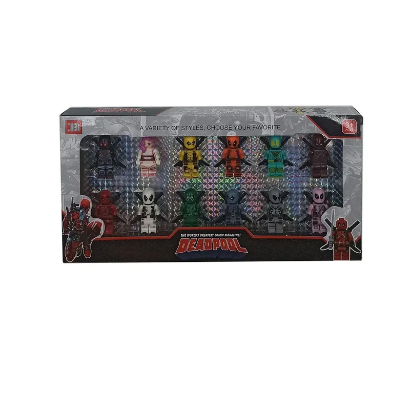 ساختنی مینی فیگور مدل ددپول کد 33200 مجموعه 12 عددی