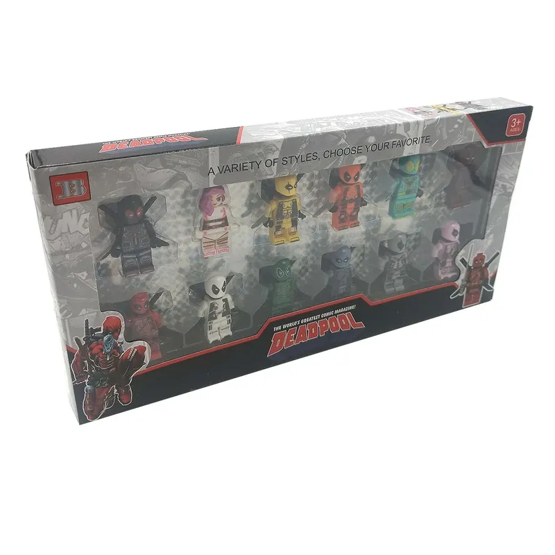 ساختنی مینی فیگور مدل ددپول کد 33200 مجموعه 12 عددی