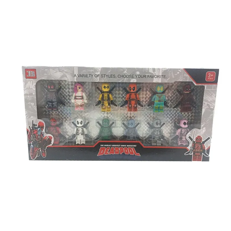 ساختنی مینی فیگور مدل ددپول کد 33200 مجموعه 12 عددی