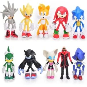 اکشن فیگور مدل سونیک و دوستان بسته 10 عددی