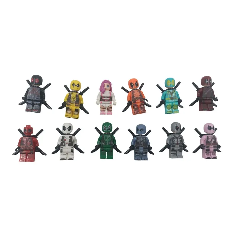 ساختنی مینی فیگور مدل ددپول کد 33200 مجموعه 12 عددی