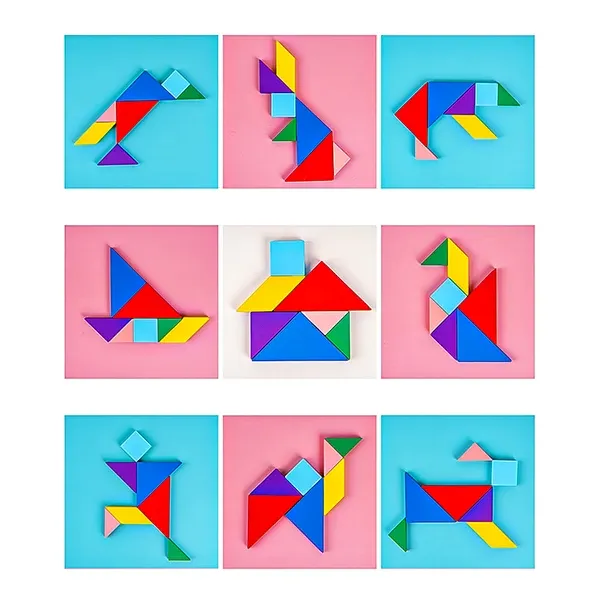 بازی آموزشی مدل تانگرام و جانمایی حیوانات 1