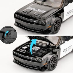 ماشین فلزی چه ژی طرح پلیس مدل Dodge Challenger SRT کد CZ172AJ
