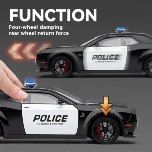 ماشین فلزی چه ژی طرح پلیس مدل Dodge Challenger SRT کد CZ172AJ