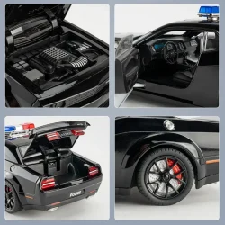 ماشین فلزی چه ژی طرح پلیس مدل Dodge Challenger SRT کد CZ172AJ