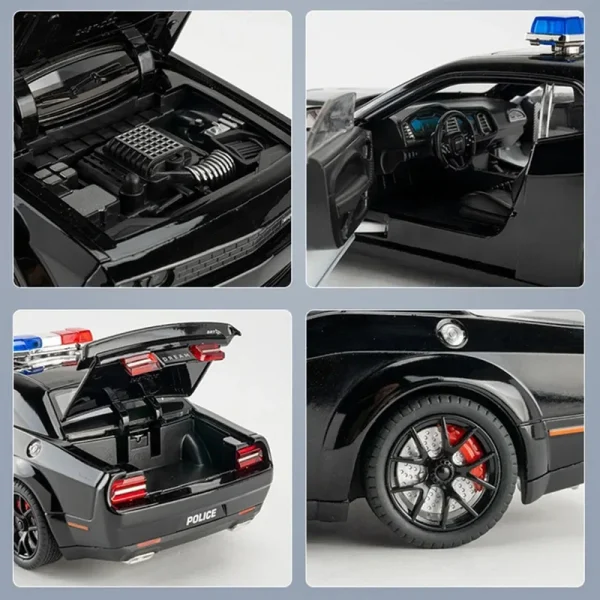 ماشین فلزی چه ژی طرح پلیس مدل Dodge Challenger SRT کد CZ172AJ