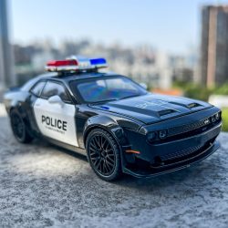 ماشین فلزی چه ژی طرح پلیس مدل Dodge Challenger SRT کد CZ172AJ