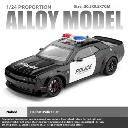 ماشین فلزی چه ژی طرح پلیس مدل Dodge Challenger SRT کد CZ172AJ