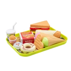 ست اسباب بازی فست فود مدل Happy Burger Shop کد 120-986 مجموعه 11 عددی