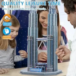 پازل ماکت سه بعدی مدل Petronas Towers کد 2803-A