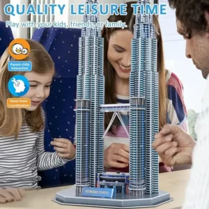 پازل ماکت سه بعدی مدل Petronas Towers کد 2803-A