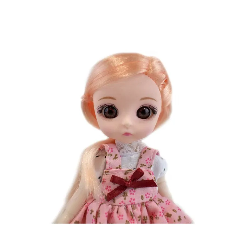 عروسک مدل دختر چشم تیله ای طرح چرخ بستنی ارتفاع 16 سانتی متر