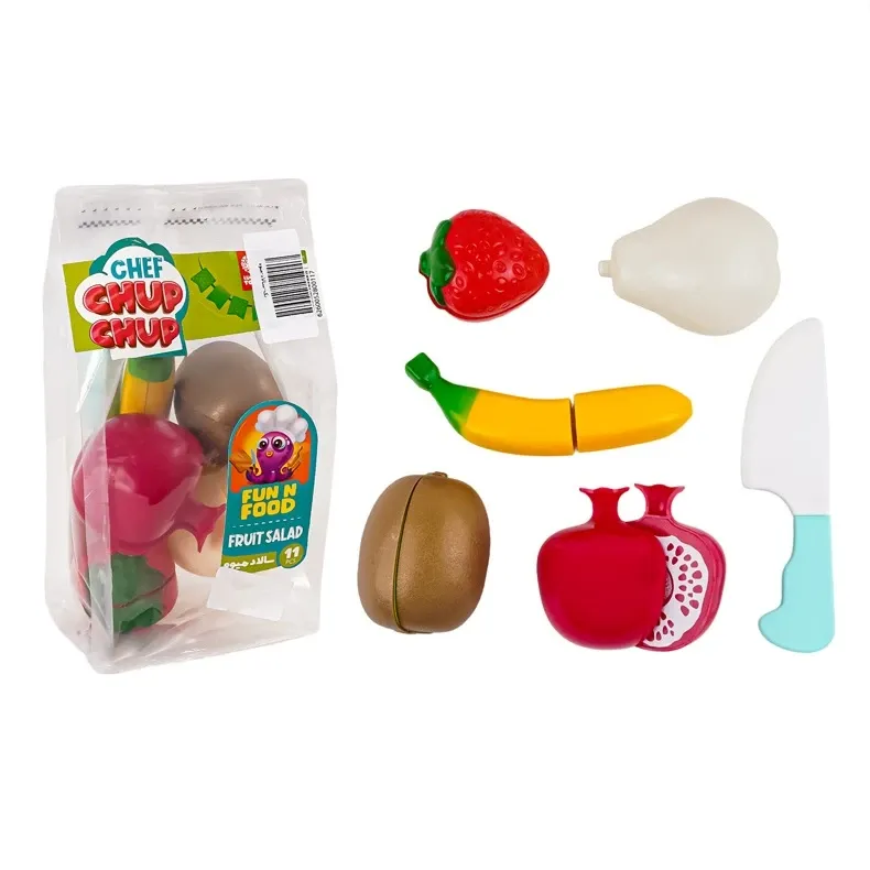اسباب بازی مدل میوه برشی طرح سالاد میوه مجموعه 11 عددی