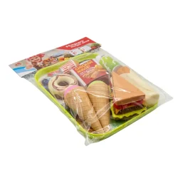 ست اسباب بازی فست فود مدل Happy Burger Shop کد 120-986 مجموعه 11 عددی