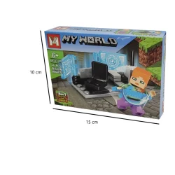 ساختنی مینگ جی مدل ماینکرافت طرح Minecraft Alex کد MG810-6