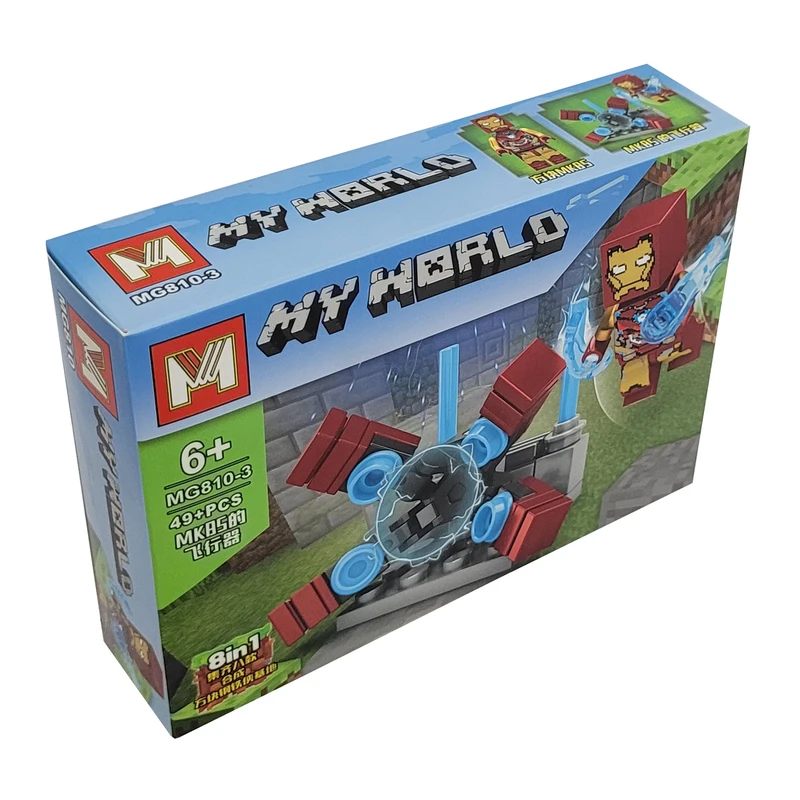 ساختنی مینگ جی مدل ماینکرافت طرح Iron Man MK85 کد MG810-3