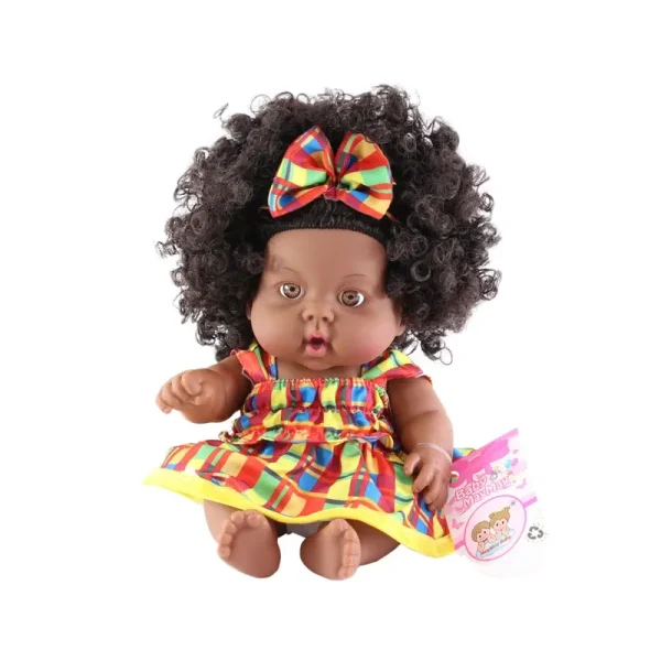 عروسک مای مای گرلز مدل فرفری سیاه پوست ارتفاع 23 سانتی متر