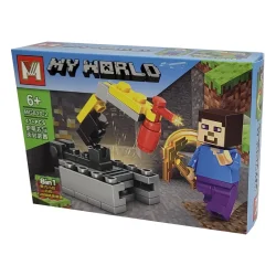 ساختنی مینگ جی مدل ماینکرافت طرح Minecraft Steve کد MG810-2