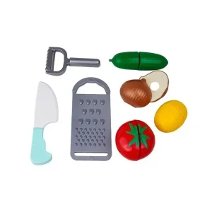 اسباب بازی لاکی تویز مدل صیفی جات برشی طرح سالاد شیرازی مجموعه 11 عددی