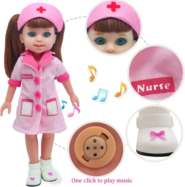 عروسک مدل دختر پرستار ارتفاع 31 سانتی متر