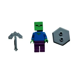 ساختنی مینی فیگور مدل ماینکرفت overworld مجموعه 12 عددی