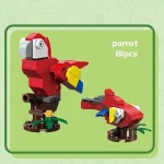 ساختنی ژگائو مدل پرندگان طرح PARROT کد 1991003