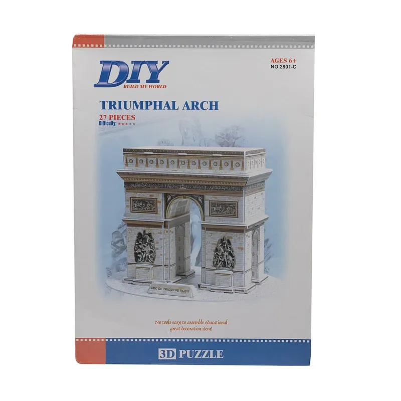پازل ماکت سه بعدی مدل طاق پیروزی پاریس کد 2801-C
