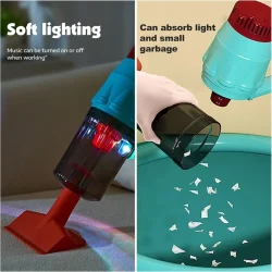 جاروبرقی اسباب بازی مدل Vacuum Cleaner موزیکال چراغدار کد HJ609