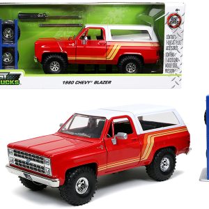 ماکت ماشین جادا مدل CHEVY BLAZER 1980 به همراه استند تایر