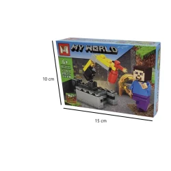 ساختنی مینگ جی مدل ماینکرافت طرح Minecraft Steve کد MG810-2