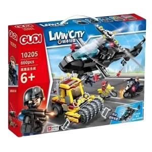 ساختنی گودی سری سیتی مدل هلی کوپتر پلیس کد 10205