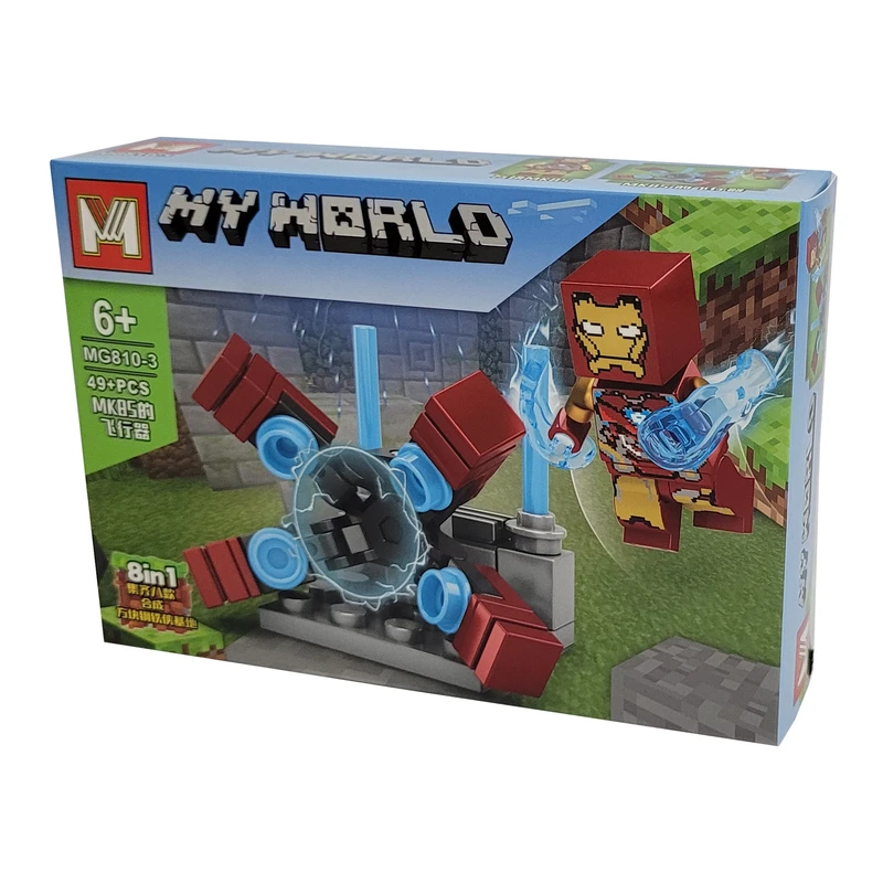 ساختنی مینگ جی مدل ماینکرافت طرح Iron Man MK85 کد MG810-3
