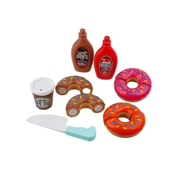 اسباب بازی لاکی تویز مدل دونات برشی مجموعه 17 عددی