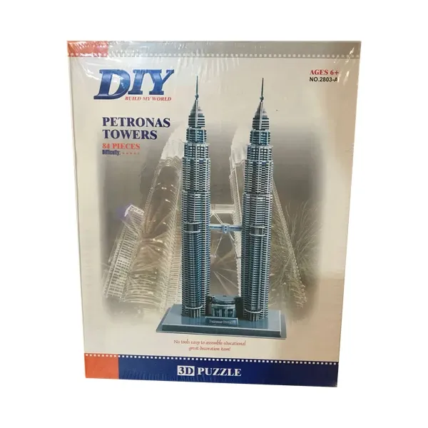 پازل ماکت سه بعدی مدل Petronas Towers کد 2803-A