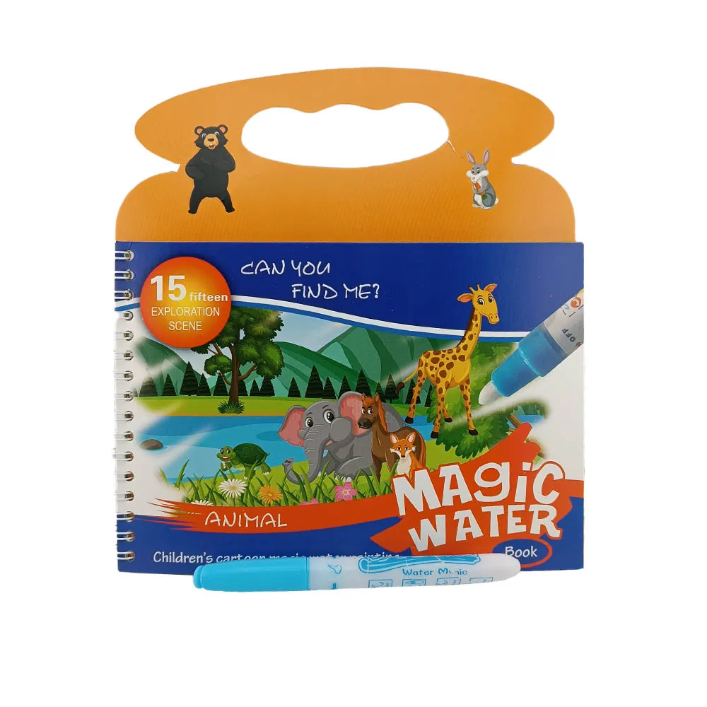 magicwater-animal دفتر رنگ آمیزی مجیک واتر مدل حیوانات جنگل کد BH2-09