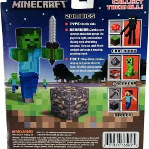 اکشن فیگور جزورز موجانگ مدل ماینکرافت طرح Overworld Zombie