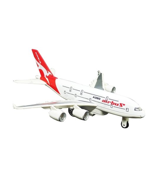 هواپیمای بازی مدل موزیکال چراغدار طرح ایرباس A380 - Image 4