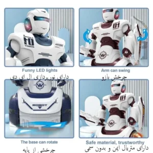 ربات اسباب بازی مدل چراغدار موزیکال PERSISTENT POWER 01 کد 15-606