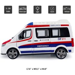 ماشین بازی مینی اتو مدل آمبولانس مرسدس بنز کد 0725 - Image 4