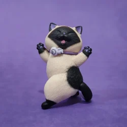 فیگور مدل گربه طرح Happy Cats مجموعه 9 عددی