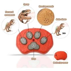 ربات کنترلی دایناسور مدل T-Rex کد 28013