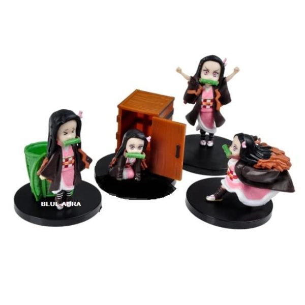 فیگور مدل شیطان کش طرح نزوکو مجموعه 5 عددی