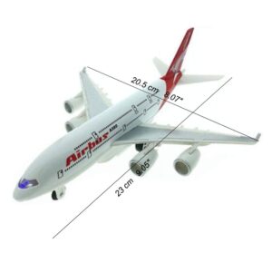 هواپیمای بازی مدل موزیکال چراغدار طرح ایرباس A380