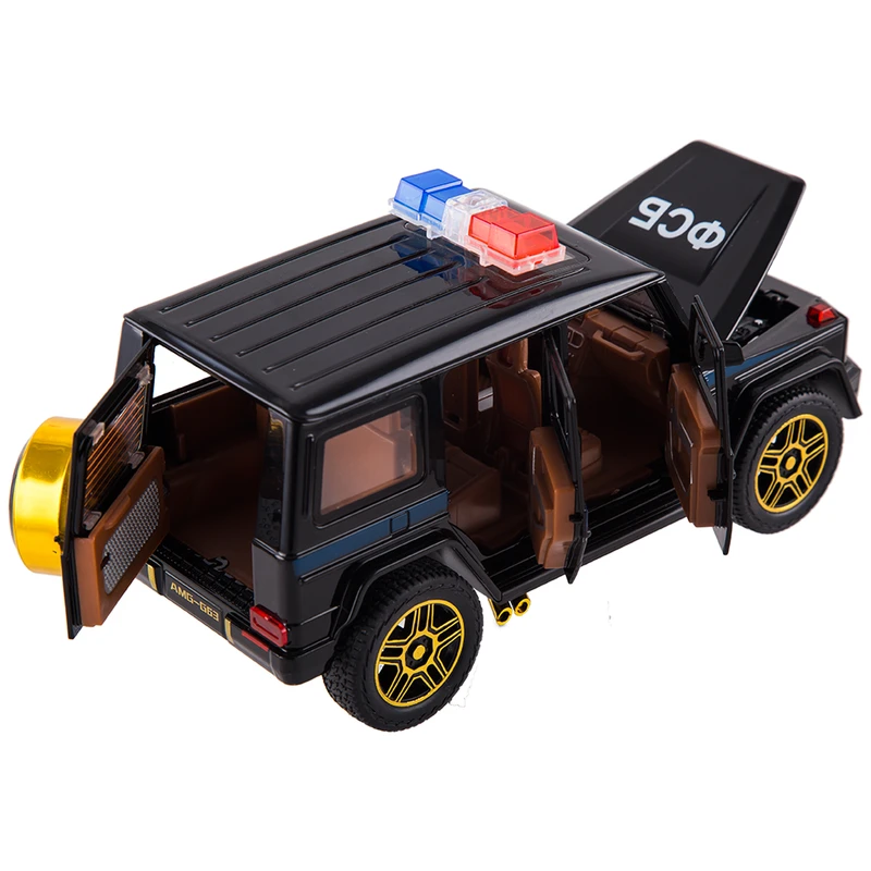 ماشین بازی مدل Benz G Class AMG G63 طرح پلیسی کد SR-2401